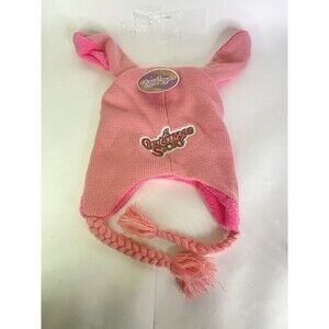 A Christmas Story Deranged Easter Bunny Pink Laplander Beanie Cap Hat Adult